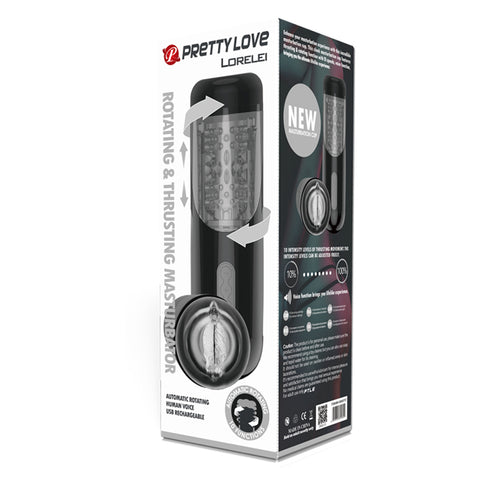 Pretty Love Lorelei – Rotating and Thrusting Male Masturbator with 10 Speeds > Sex Toys For Men > Masturbators > Vibrating