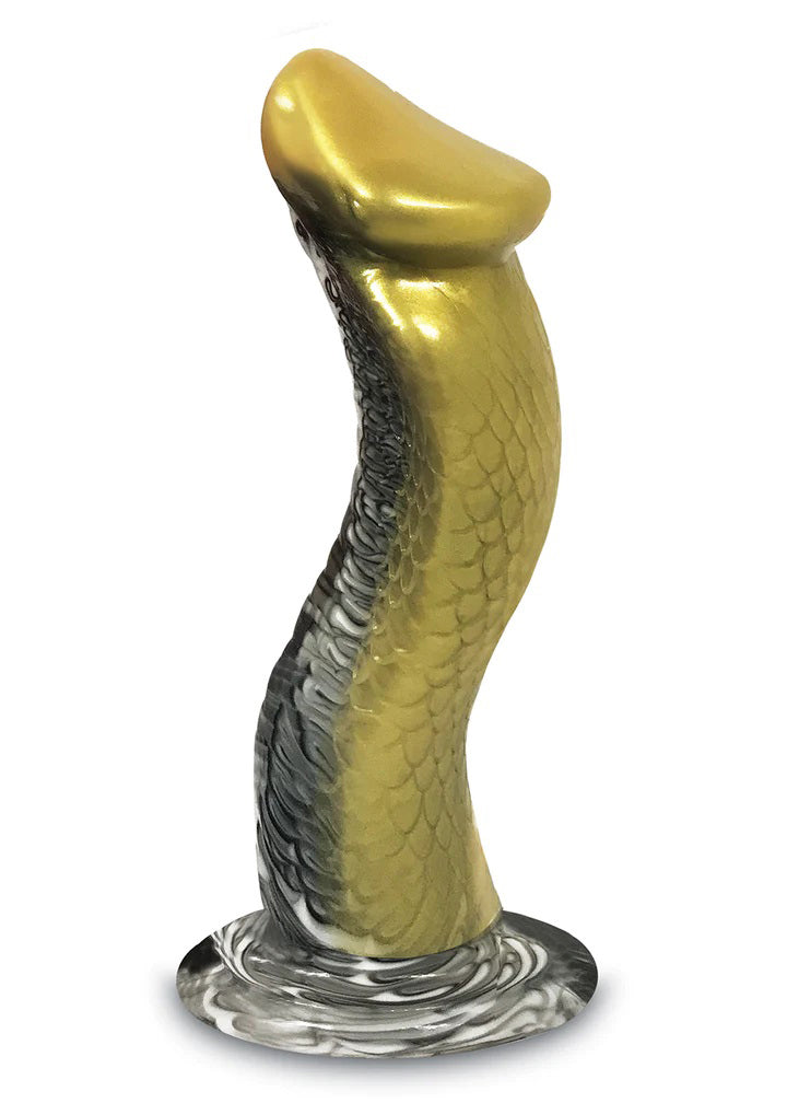 Alien Nation Venomus 8.5 Inch (Silver Gold) Fantasy Dong – Silicone Dildo 8.5 Inch > Dildos > Fantasy