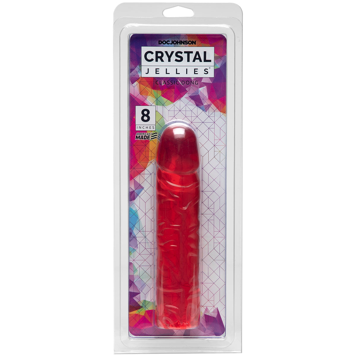Doc Johnson Crystal Jellies Classic 8 Inch Soft Flexible Dong > Dildos > Realistic Dildos
