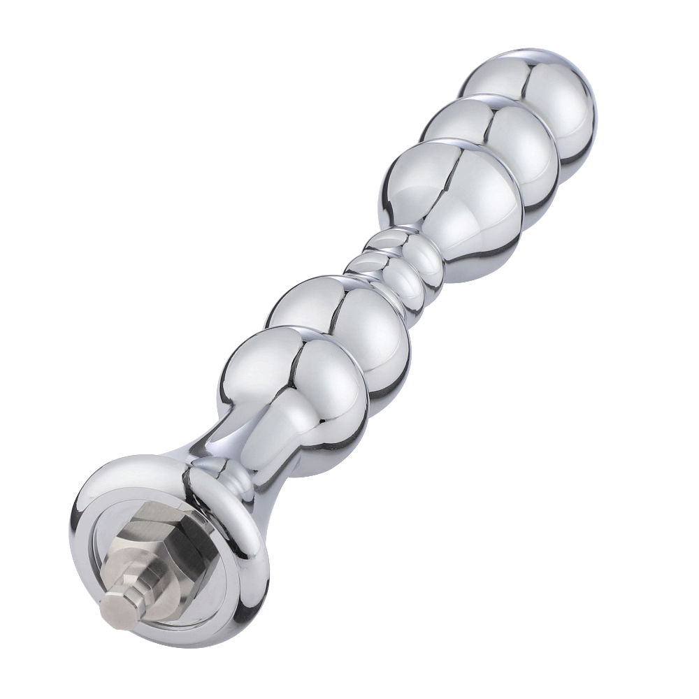 HiSmith 8.2 Inch Aluminium Smooth Beaded Anal Dildo Default Title > Sex Toys > Sex Machines > Attachments