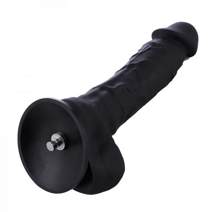 HiSmith - 8.3" Silicone Black Dildo (KlicLok) Sex Machine Attachments
