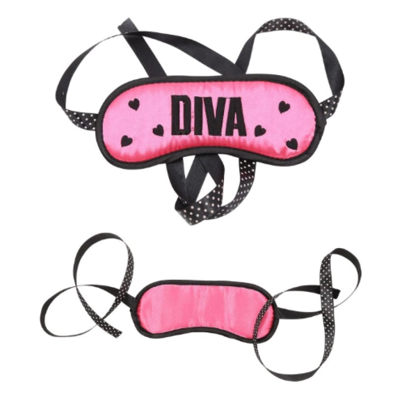 Bizarre Video Diva Bondage Kit with Pink Satin Blindfold, Faux-Fur Lined Handcuffs, and Black Mini Flogger > Bondage Gear > Bondage Kits