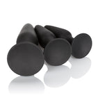 CalExotics Silicone Anal Trainer Kit 3 Graduated Sizes Black Black > Anal Range > Butt Plug Kits