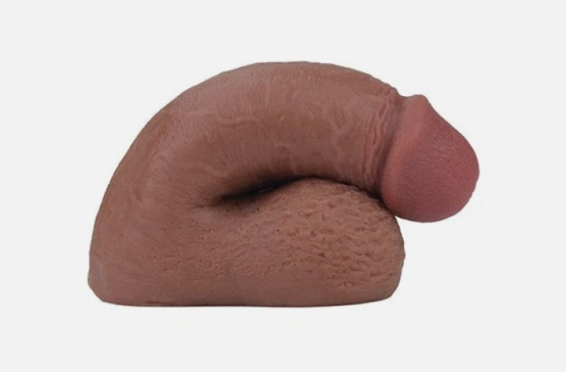 Gender Fluid Equipped Soft Packer 5 Inch Light Brown Realistic Soft Prosthetic