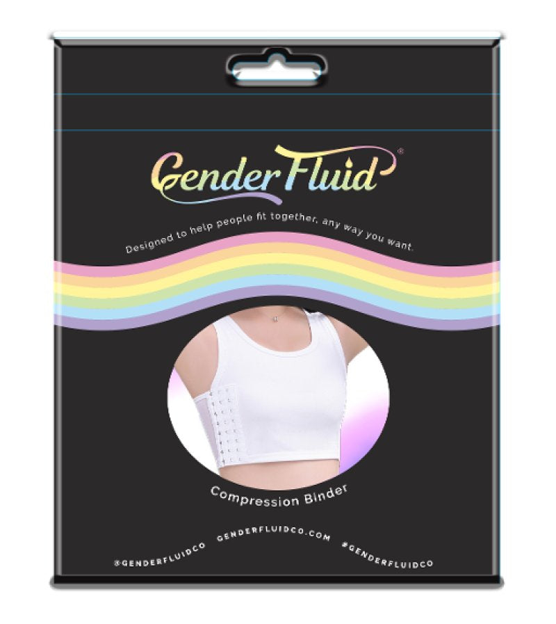 Gender Fluid Chest Compression Binder White 3XL