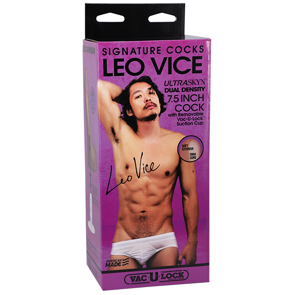 Signature Cocks Leo Vice 7.5 Inch Ultraskyn Dual Density Cock with Removable Vac-U-Lock Suction Cup Default Title > Dildos > Performer Replica