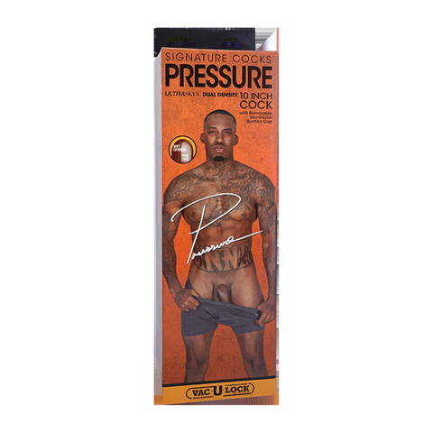 Signature Pressure 10 Inch Chocolate Cock With Removable Suction Cup Brown Dongs Realistic