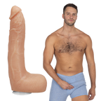 Doc Johnson Signature Cocks - Dan Damage - 10 ULTRASKYN Cock Vac-U-Lock Suction Cup Dildo