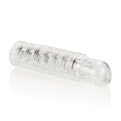 Reversible Sleeve Clear Textured Soft Stretchy TPR Sleeve for Enhanced Sensual Pleasure SLEEVES