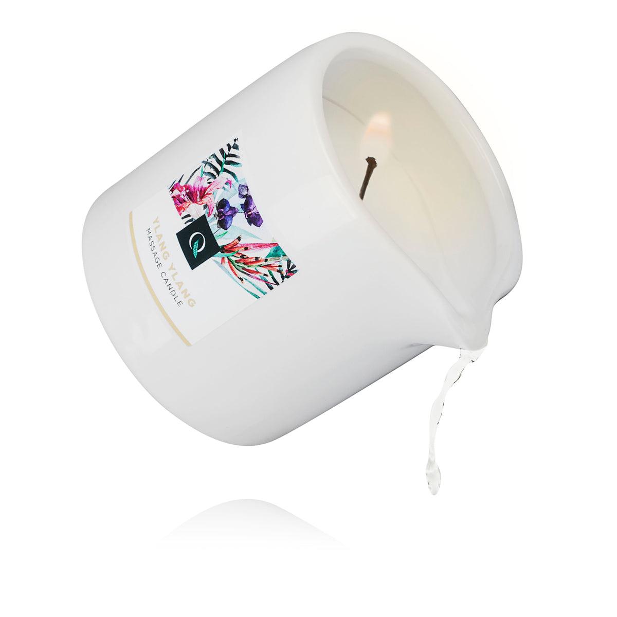 Exotiq Ylang Ylang Massage Candle 200g Soothing Aromatherapy Wax Massage Oil