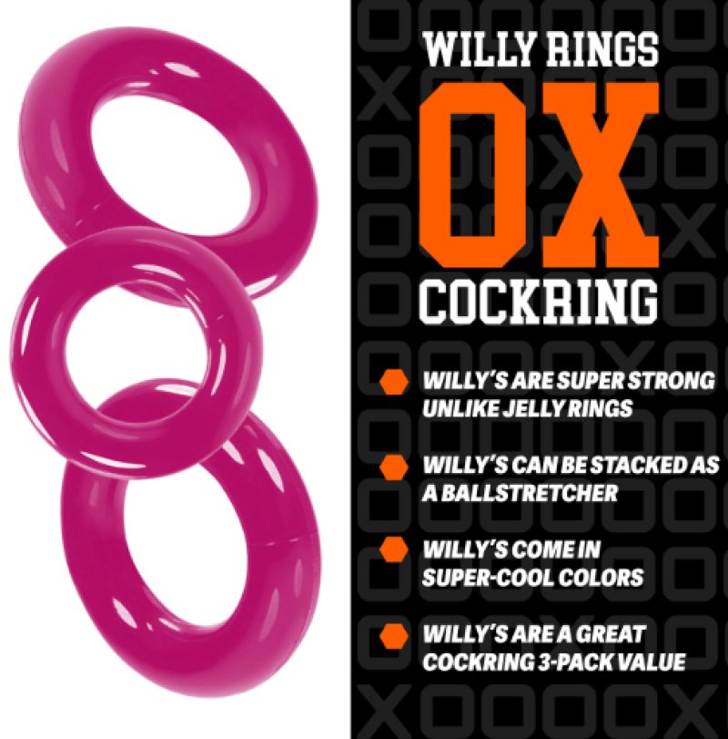 Oxballs Willy Rings 3-Pack – Stretchy Cockrings Set