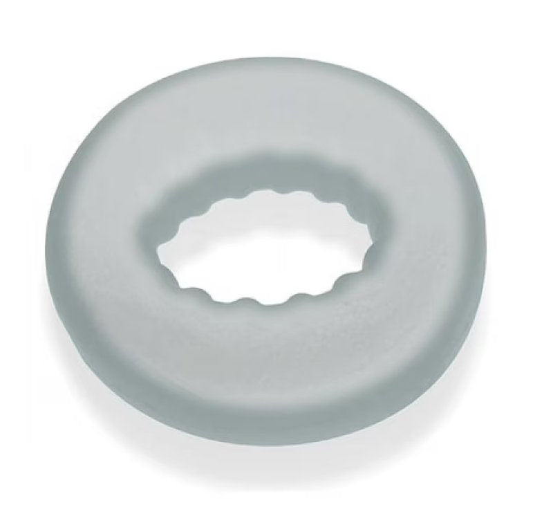 Oxballs Axis Inner Ribbed Griphold Cockring Clear Ice Edition