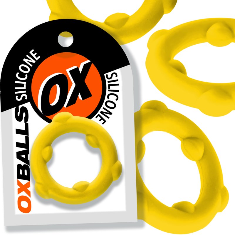 Oxballs Spinner (Yellow) – Silicone Mega-Stretch Cock Ring