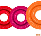 RimRingz 3-Pack Multi-Size Set – Plush-Lip Cockrings with Grippy Soft Rubber Rims Cockrings