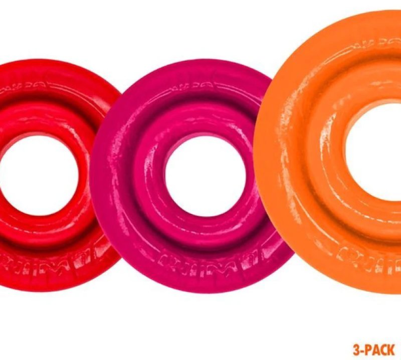 RimRingz 3-Pack Multi-Size Set – Plush-Lip Cockrings with Grippy Soft Rubber Rims Cockrings > Cock Ring > Sets