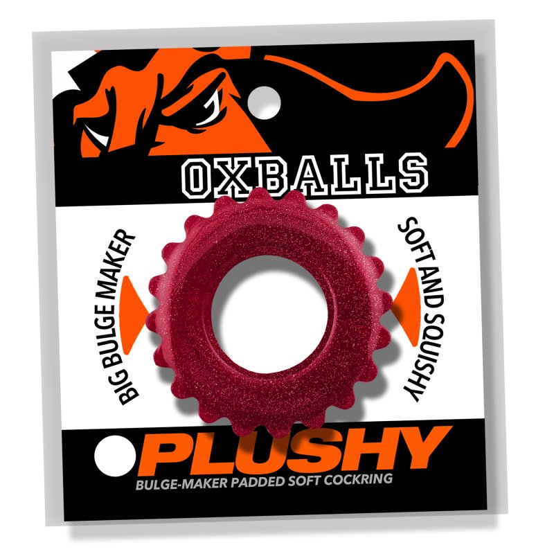 Oxballs Plushy (Cherry Lips) – Cushy Flexible Cock Ring