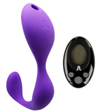 Adrien Lastic Mr. Hook Purple Strap-On Hands-Free Double Action Stimulator with Remote Control and Adjustable Waistband