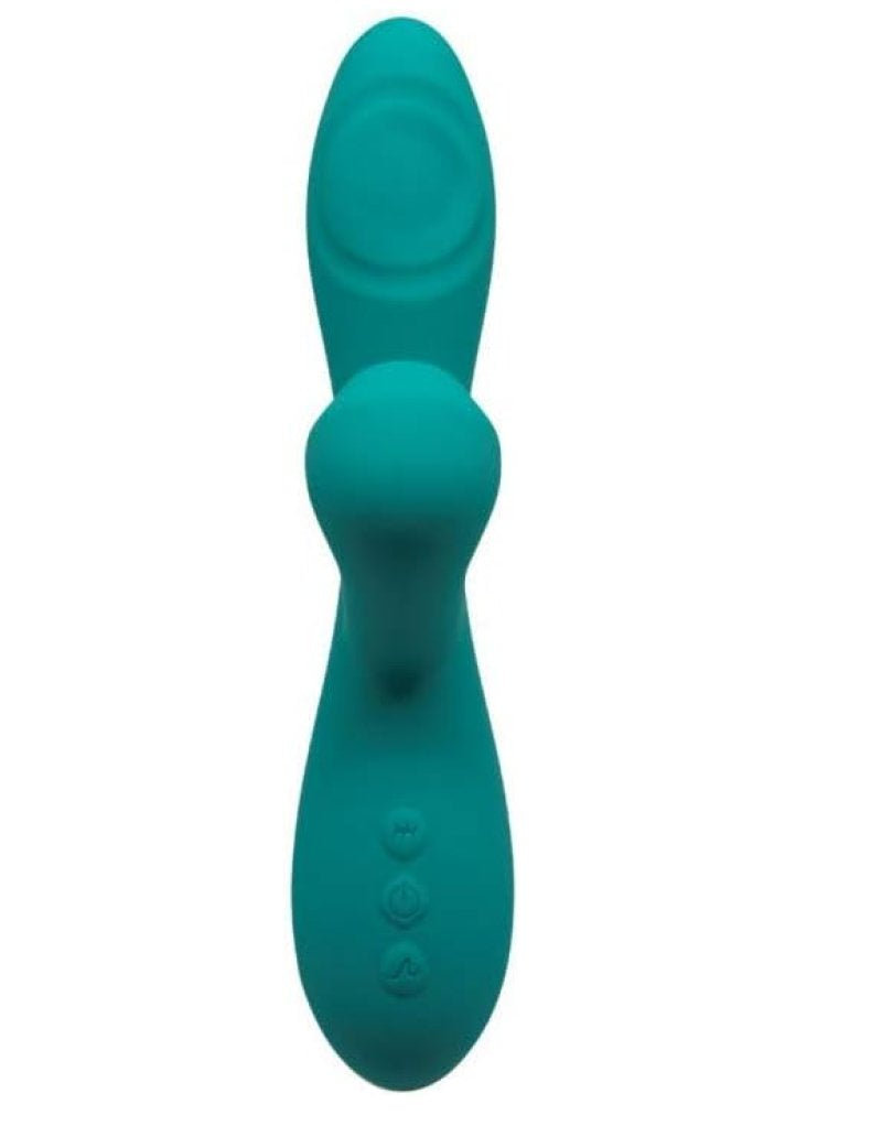 Alive Caribbean Shine Blue Teal G-Spot Pulsating and Suction Vibe 21 cm Splashproof > Sex Toys For Ladies > G-Spot Vibrators