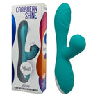 Alive Caribbean Shine Blue Teal G-Spot Pulsating and Suction Vibe 21 cm Splashproof > Sex Toys For Ladies > G-Spot Vibrators