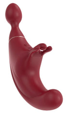Adrien Lastic Fusion Triple Stimulation Clitoral Vibration and G-Spot Stimulator in Red with Design > Sex Toys For Ladies > G-Spot Vibrators