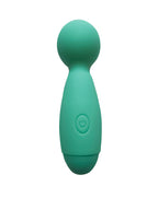 Wooomy Smally Mini Wand Vibrating Massager Turquoise 13.4 cm