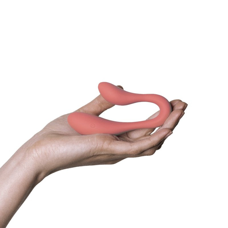 Adrien Lastic Couple Secrets II Dual-Head Vibrator with App Control, Silicone, Coral Pink > Sex Toys > Couples Toys