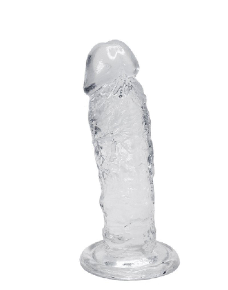 Alive Majestic Jelly Dildo 5 Inch Transparent Extra Slippery Suction Cup Base > Dildos > Slim Dildos