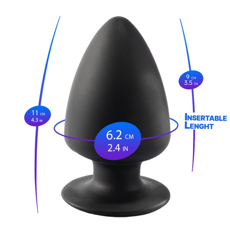 Silexd Premium Silicone Medium Butt Plug 4 Inch – Shape-Shifting Silicone Butt Plug