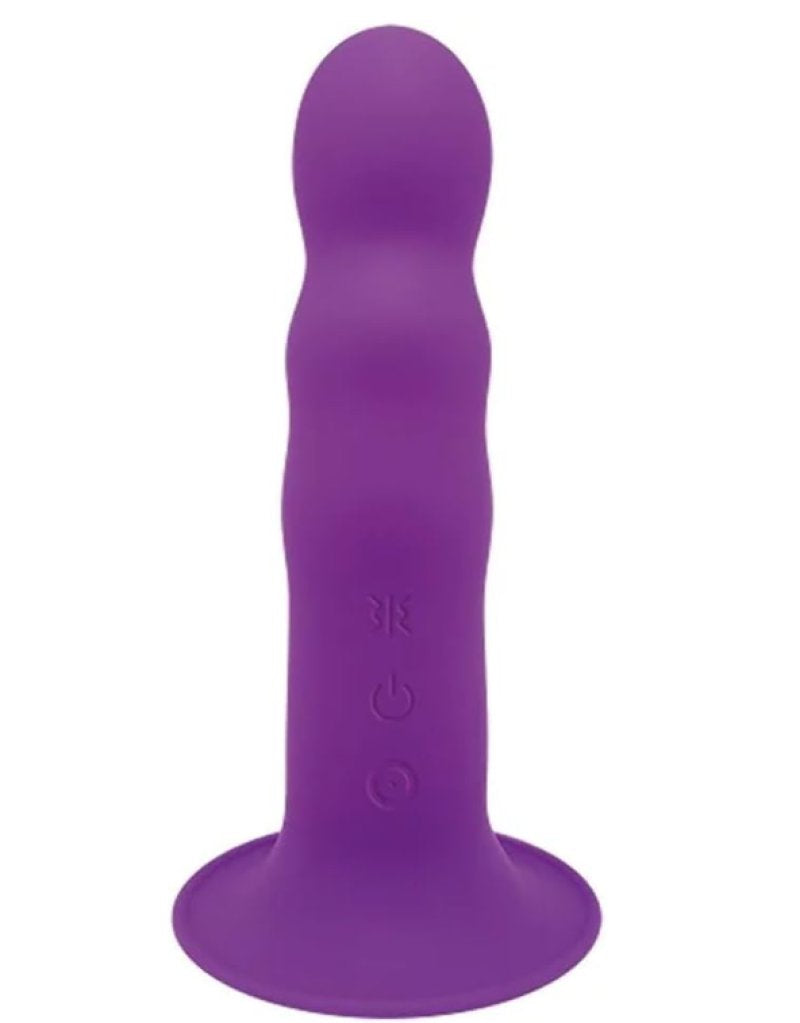 Adrien Lastic Hitsens 3 Purple 7 Inch Motorized Dual Density Silicone Dildo > Vibrators > Realistic Vibrators