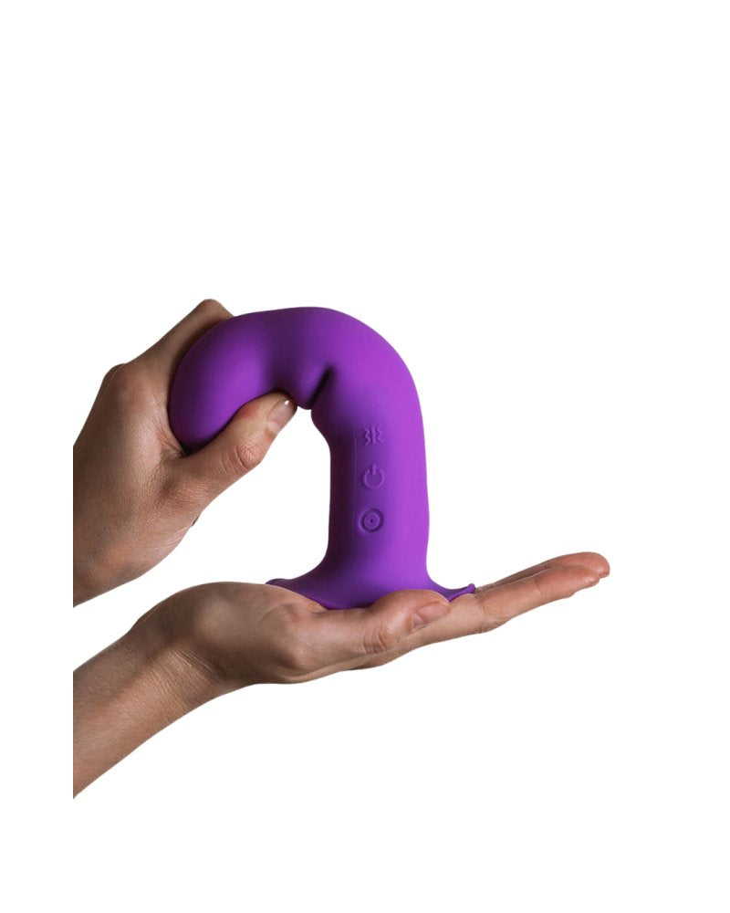 Adrien Lastic Hitsens 3 Purple 7 Inch Motorized Dual Density Silicone Dildo > Vibrators > Realistic Vibrators