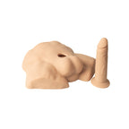 Silexd 7 Inch Apollo Half Torso with Interchangeable Dildo Liquid Silicone Flesh