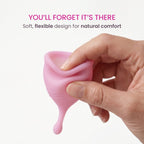 Femintimate Eve Cup L Rosa Medical Grade Silicone Menstrual Cup 5 cm Diameter 7.8 cm Height > Essentials > Menstrual Products