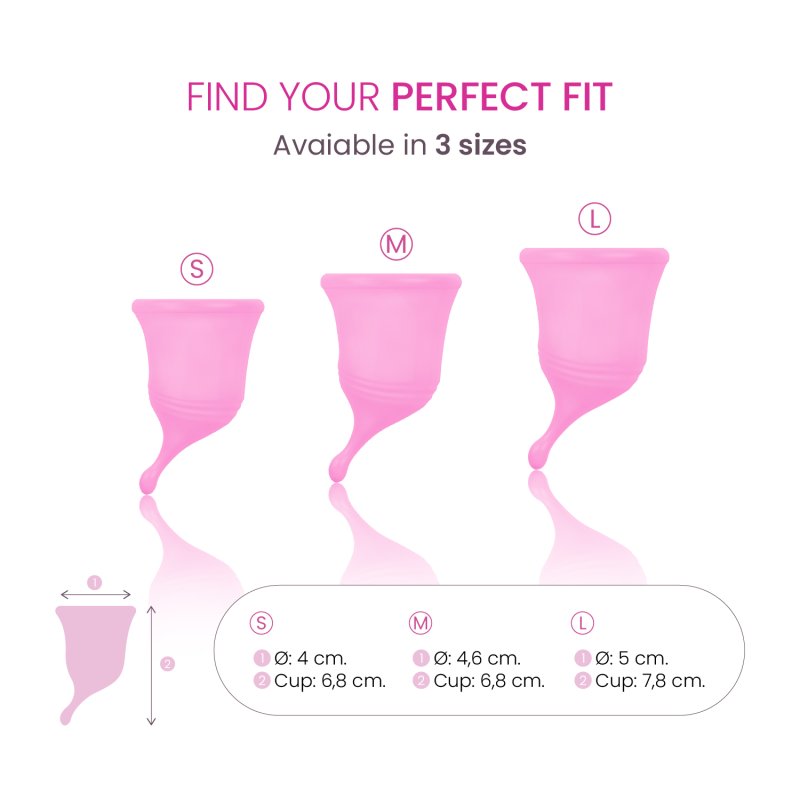 Femintimate Eve Cup L Rosa Medical Grade Silicone Menstrual Cup 5 cm Diameter 7.8 cm Height > Essentials > Menstrual Products