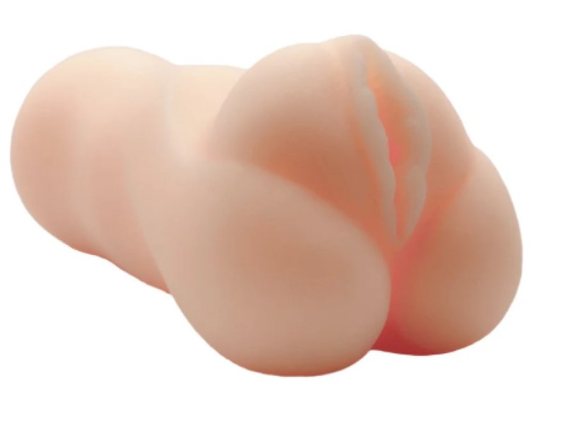 Wooomy Squeeezy Masturbator Vagina Natural Color Compact 13.2 x 5.4 cm Waterproof Soft TPE