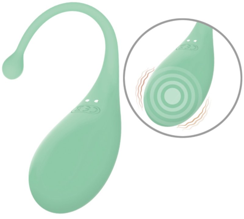 Adrien Lastic Palpitation Mint Vibrating Egg with Nine Function Modes and Remote Control > Sex Toys For Ladies > Vibrating Eggs