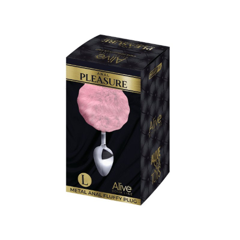 Alive Metal Fluffy Plug Pink Large Secondary image