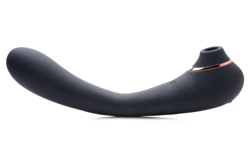 INMI Shegasm 7X Pose Bendable Suction Vibrator with Flexible Shaft, Powerful Vibration, and Suction – Black