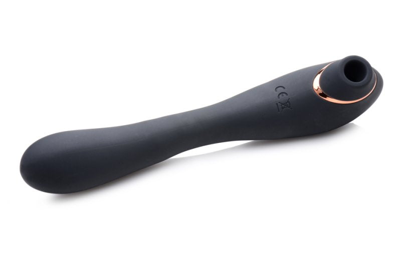 INMI Shegasm 7X Pose Bendable Suction Vibrator with Flexible Shaft, Powerful Vibration, and Suction – Black