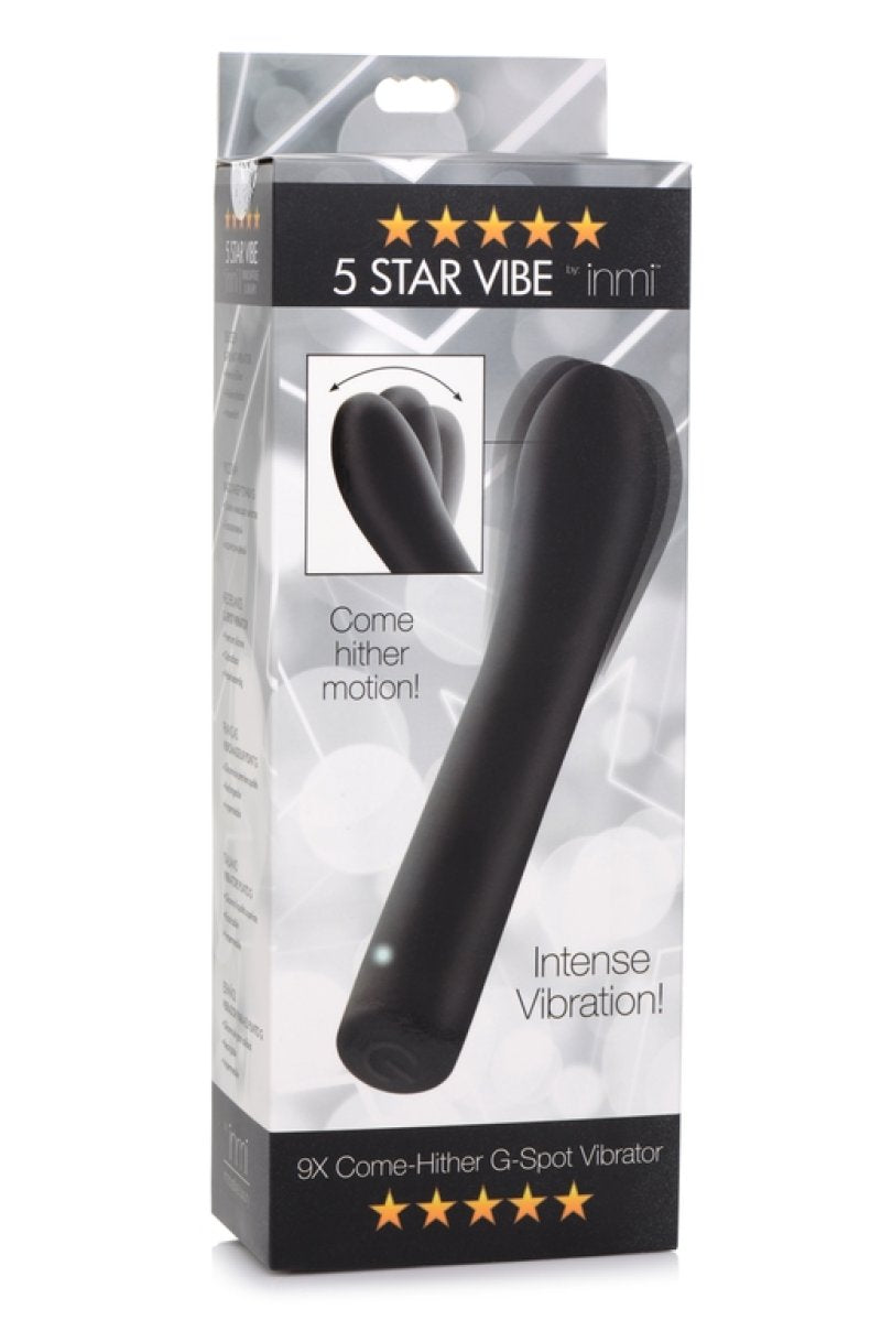 INMI Shegasm 5 Star Come Hither G-Spot Vibrator Black