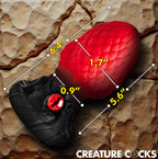 Creature Cocks Eye of the Dragon Silicone Butt Plug in Red