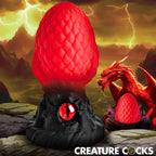 Creature Cocks Eye of the Dragon Silicone Butt Plug in Red