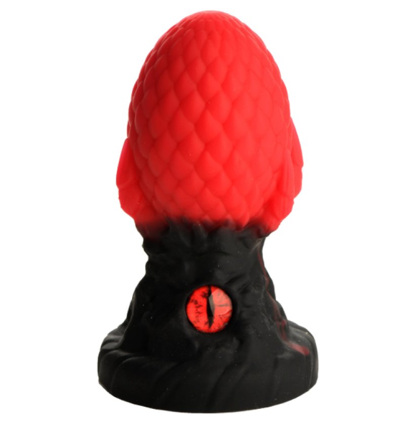 Creature Cocks Eye of the Dragon Silicone Butt Plug in Red