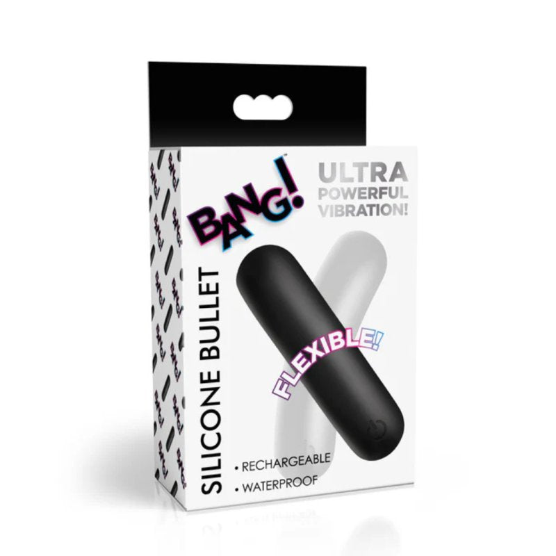 Bang! Flexible Silicone Bullet (Black) – Silicone Bullet Vibrator > Vibrators > Mini Vibrators