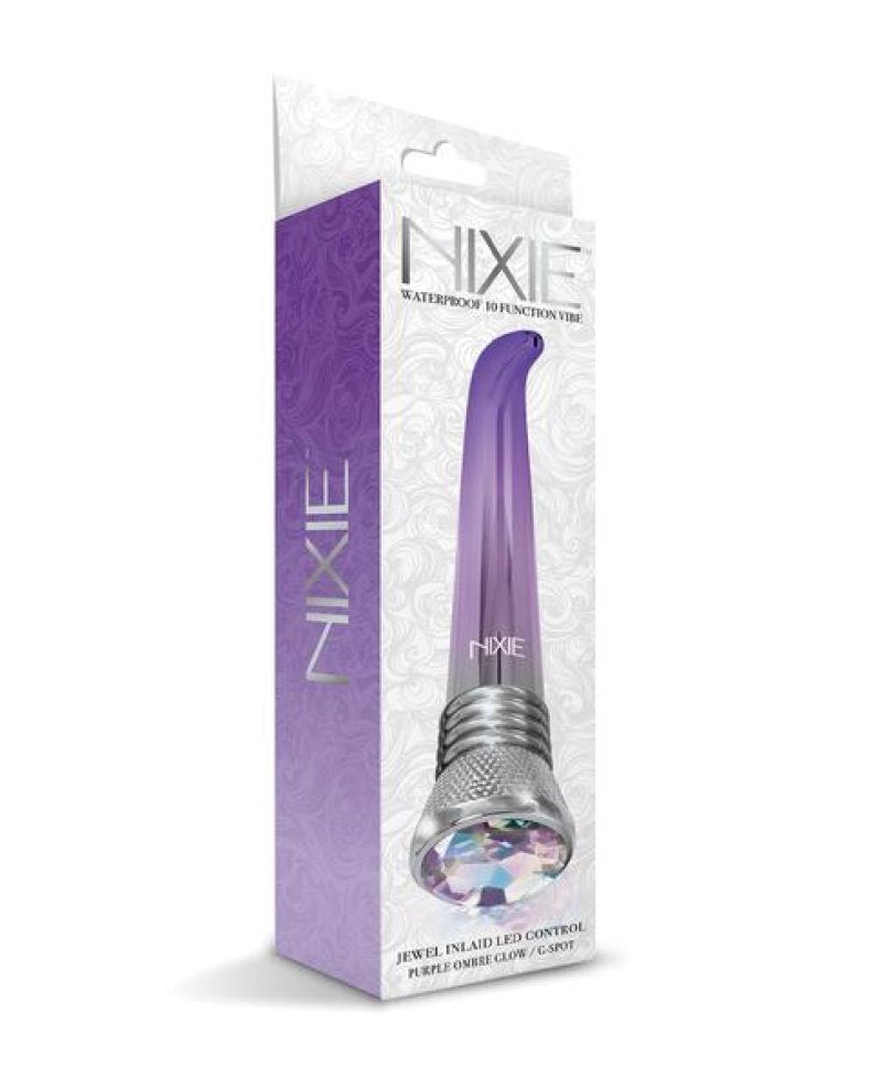 Nixie Jewel Ombre Purple Glow G-Spot Vibe 7 Inch Slender Design