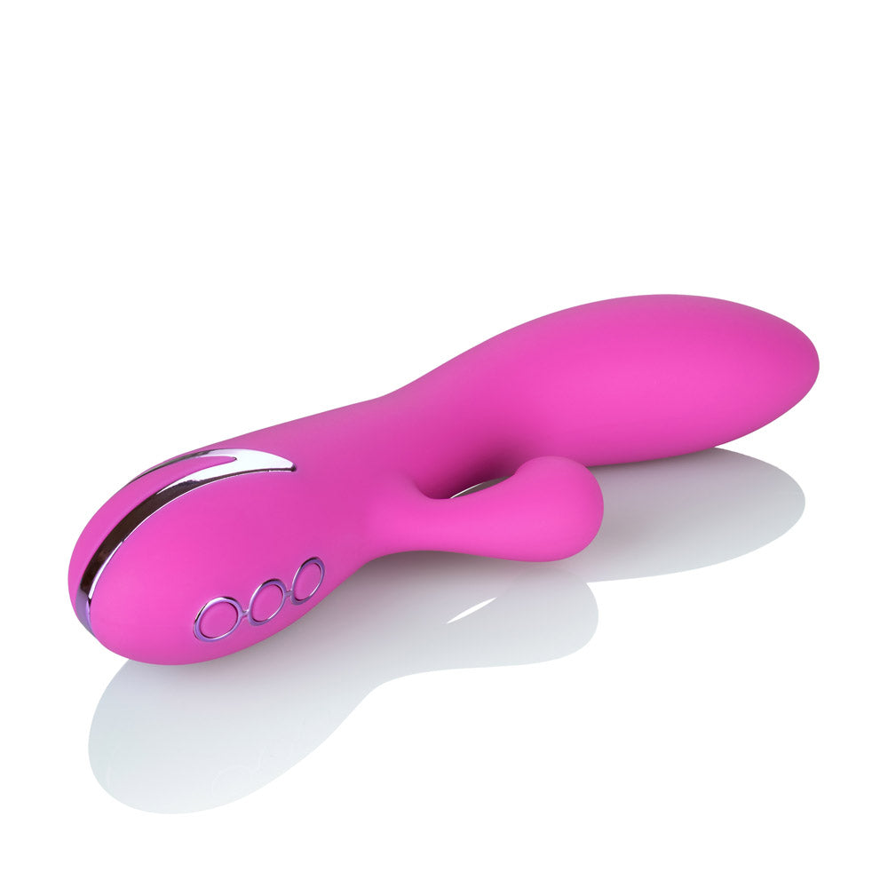 California Dreaming Malibu Minx Pink Ergonomic Vibrating Suction Toy VIBRATORS-RABBIT