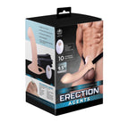 Erection Agents USB Rechargeable Vibrating Hollow Strap-On 9.5" inch (24 cm) – Powerful Strap-On > Dildos > Hollow Strap Ons