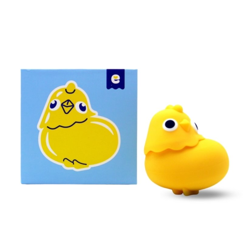 Chickie Emojibator Yellow Silicone Clitoral Stimulator with 8 Vibration Patterns and Suction Modes, Rechargeable