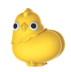 Chickie Emojibator Yellow Silicone Clitoral Stimulator with 8 Vibration Patterns and Suction Modes, Rechargeable