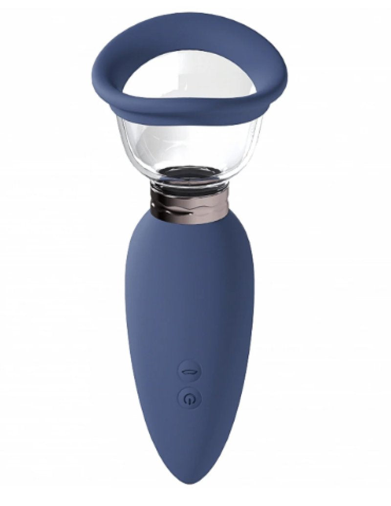 Pumped Delightful Automatic 5 Speed Silicone Vulva and Breast Pump Blue Main image