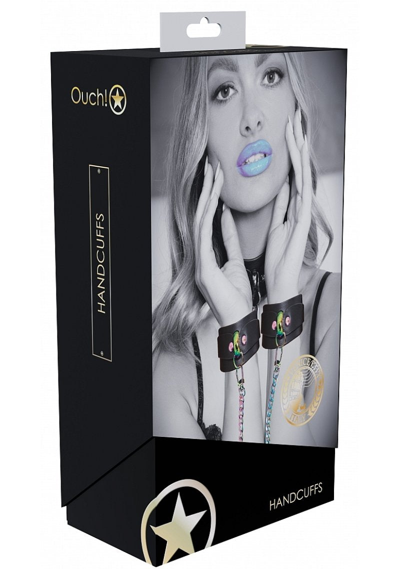 Ouch Venice Collection Handcuffs with Iridescent Finish